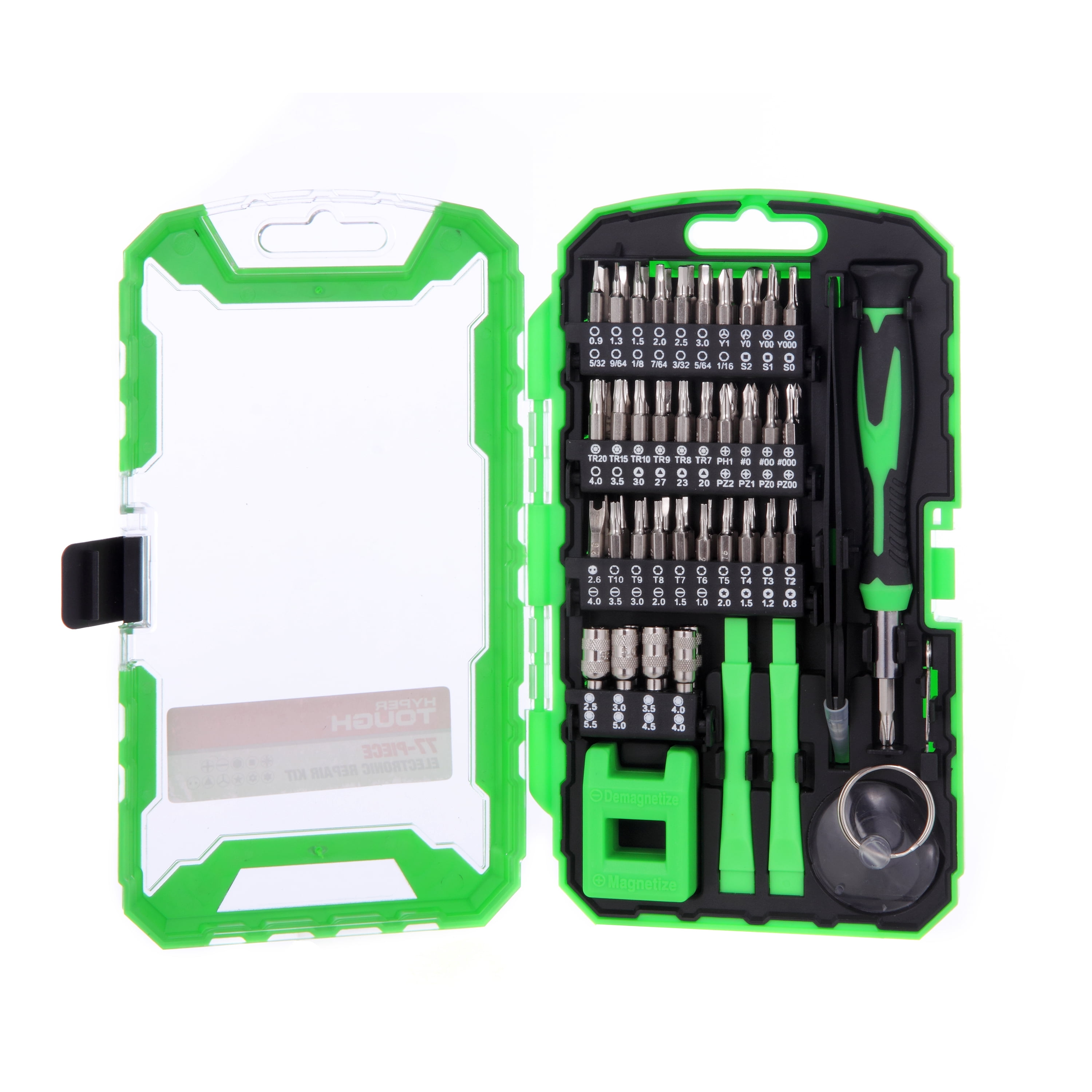 Hyper Tough 77 Piece Computer Repair Kit With Precision Bits And 