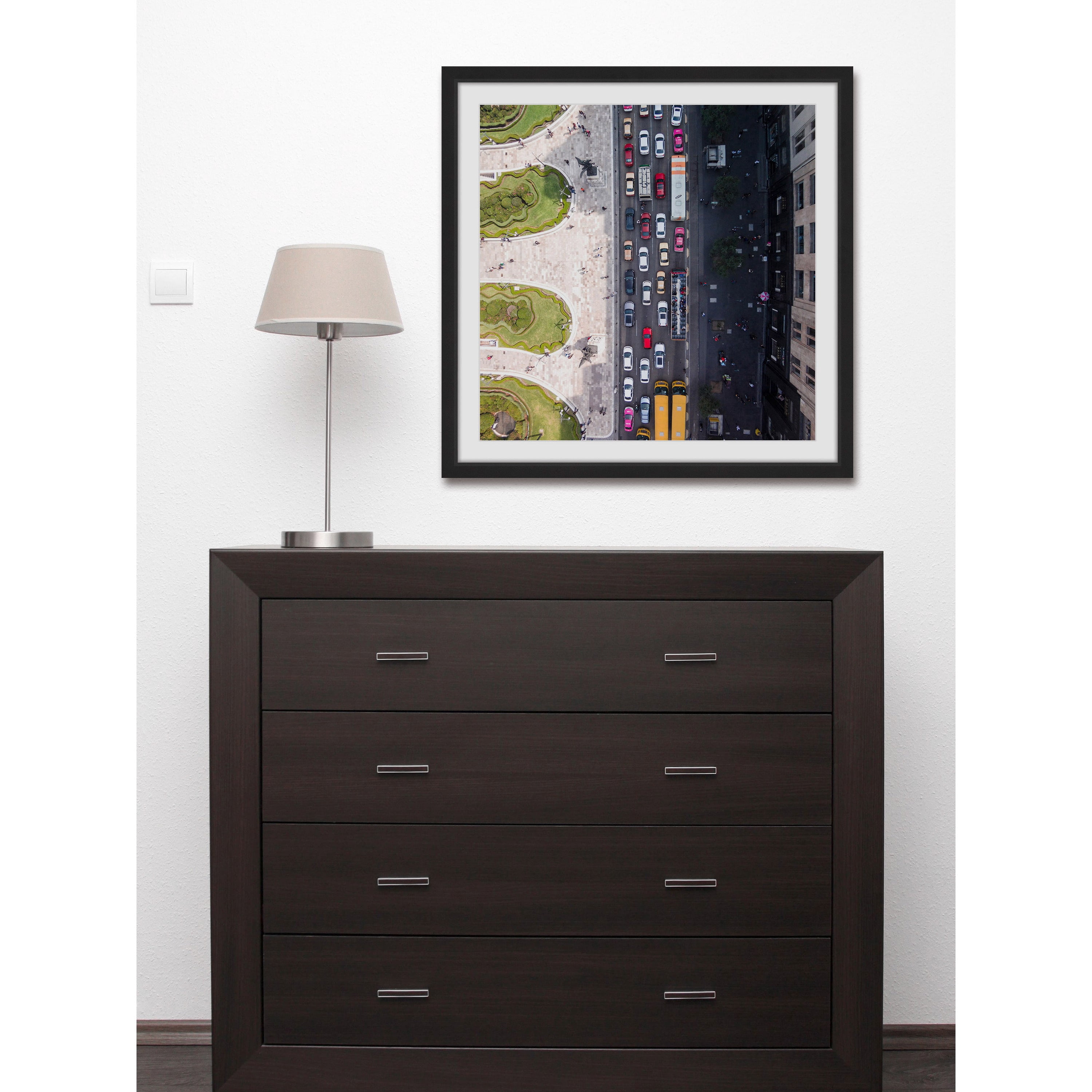 "City Traffic" Framed Painting Print