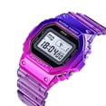 thumbnail image 4 of Reloj Digital Retro Tornasol Steiner Correa de Plástico 5 Atm Morado, 4 of 4