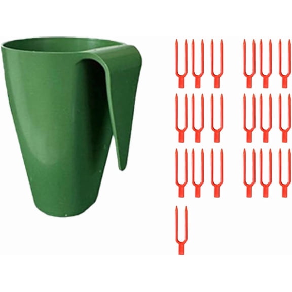 Strawberry Propagation Cups with Runner Forks Breathable Nursery Pots for Root Rot, Food Grade Greenhouse Seedling Cups for Balcony and Garden