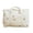 White cherry embroidery, variant on Quilted Duffle Bag for Women,Cute Baby Hospital Bag,A cute cotton tote bag that is ideal for daily/short trips,weekends,and travel.