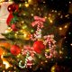 thumbnail image 4 of Artículos Navideños: Muñeco De Nieve De Cerámica Blanda, Bastón Pequeño, Pan De Arcilla, Adornos Colgantes, Adornos Para El Árbol De Navidad, Artículos Decorativos, 4 of 6