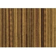 thumbnail image 1 of Ahgly Company Indoor Rectangle Abstract Brown Modern Area Rugs, 2' x 5', 1 of 4