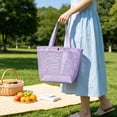 thumbnail image 5 of Small Size Mesh Beach Bag, Portable Foldable Lightweight Storage Tote, One Shoulder Travel Net Pouch Bag, Bag for Travel Shopping Beach Small Storage, 5 of 6