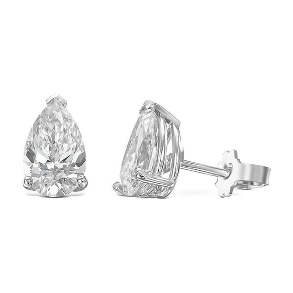 Diamond Earrings Pear Cut 5 Ctw Lab Created 14k White Gold Special