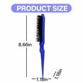 thumbnail image 2 of ACDANC Slick Back Hair Brush,Comfortable to Hold Slick Back Brush,Fluff and Hair Teasing Comb,Blue, 2 of 4