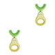 thumbnail image 2 of Vogacara Cepillos de de silicona en forma de U de 2 a 6 años, cepillos de limpieza de extraíbles, suministro de salud para el Amarillo 2piezas, 2 of 6