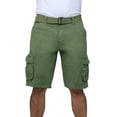 thumbnail image 5 of RAW X Mens Belted 12.5" Inseam Knee Length Cargo Shorts, Grass, 33, 5 of 7