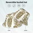 thumbnail image 2 of Cauagu Workers Cutting Grapes From Vineyard for Unisex Bucket Hat,Outdoor Summer Beach Fishing Sun Hat Hot Summer Reflective Bucket Hat Fun Outdoor Vacation Hat for Men and Women, 2 of 6