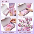 thumbnail image 5 of Surprise Gift Box Explosion for Money, Unique Folding Bouncing Red Envelope Gift Box with Confetti, Cash Explosion Luxury Gift Box for Birthday Anniversary Valentine Proposal (6 Bounces) (Purple), 5 of 7