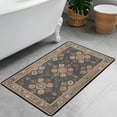 thumbnail image 5 of Washable Vintage Kitchen Mat 31"x20" Non Slip Soft Plush Low Profile Kitchen Rug, Distressed Medallion Oriental Style Sink Mat for Laundry Room Bedroom Office, 5 of 6