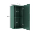 thumbnail image 4 of 14" Wall-Mounted Floating Bathroom Vanity Side Cabinet with a Door and a Shelf, (Suitable for JODI Bathroom Vanity), Green Color, 4 of 5