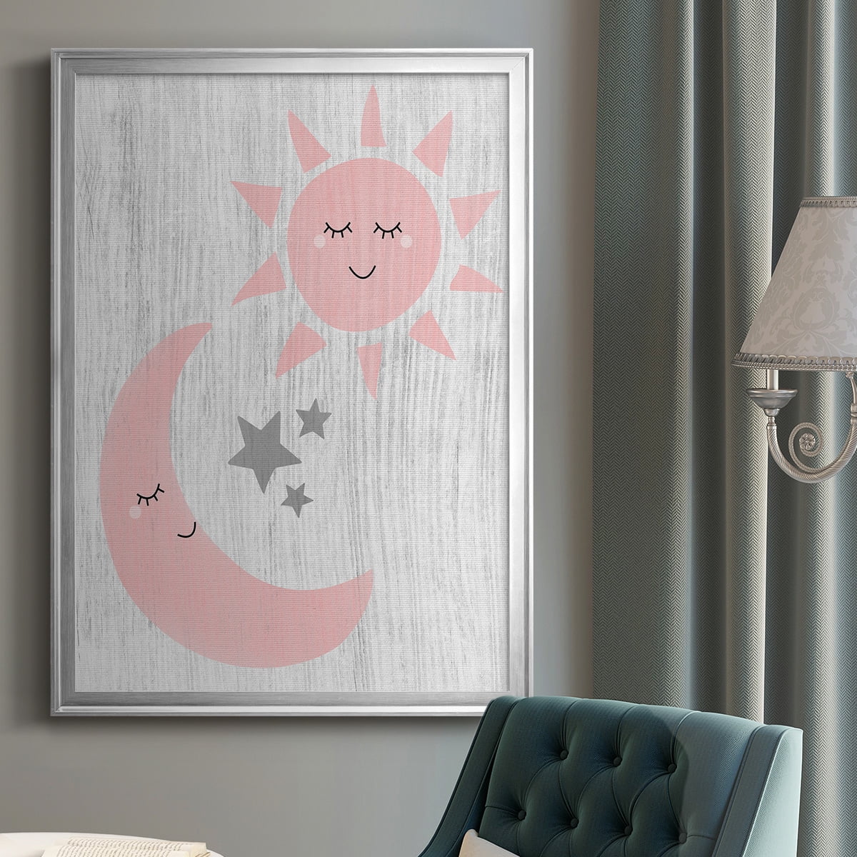Sun and Moon Premium Classic Framed Print - Ready to Hang