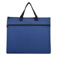 thumbnail image 1 of Bolsa para documentos de oficina, maletín para hombres, carpeta portátil, bolsa con cremallera para archivos A4, azul, 1 of 5