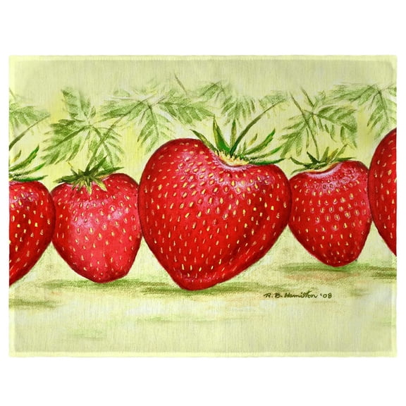 Betsy Drake Interiors Strawberries Place Mat Set of 4