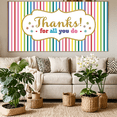 thumbnail image 5 of Colorful Design Thanks Banner Glitter Text Appreciation Decoration for Teacher's Day Employee Recognition Party Decor, 5 of 7