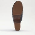 thumbnail image 3 of Sam Edelman Hallee Black Leather Rounded Closed Toe Woven Slip On Fashion Clogs (Black Leather, 7), 3 of 5