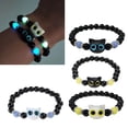 thumbnail image 5 of CIYISON Stylish Charm Bracelet Luminous Quality Resin Cat Hand Chain Comfortable to Wear, 5 of 21
