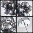 thumbnail image 4 of Longree Electroplating Black Bubble Ball Chandelier, Blown Glass Pendant Light Fixture for Children's Rooms, Bedrooms, Living Rooms - 16x12 inch, 4 of 7