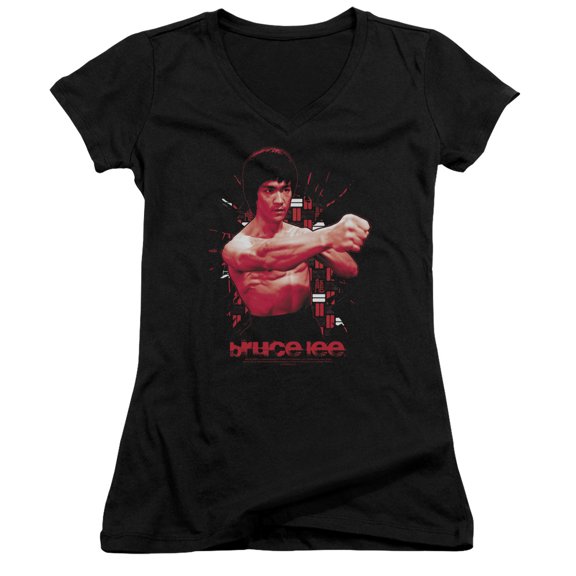 Bruce Lee The Shattering Fist Junior Women's T-Shirt V-Neck Black