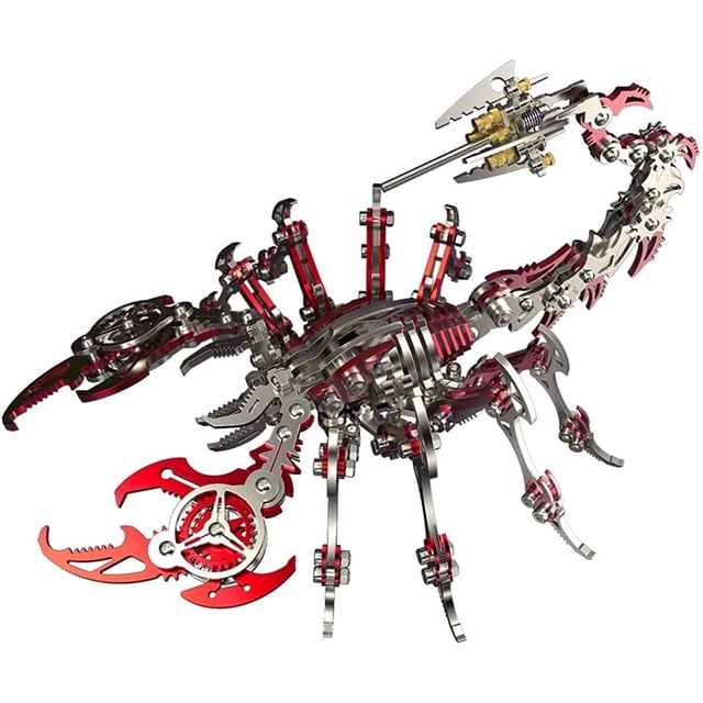 Puzle 3D de metal PUOSUO Scorpion King de acero inoxidable para adultos