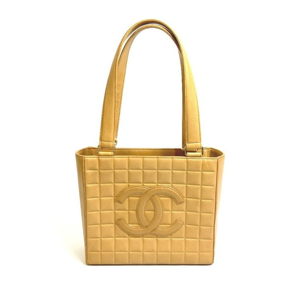 Pre-Owned Chanel A17809 CCCC Mark Bag Semi-Shoulder Hand Bag Shawl Tote Bag Beige... (Good)
