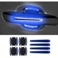 thumbnail image 1 of Car Outer Wrist Door Handle Reflective Stickers Universal Safety Reflective Warning Scratch Resistant Stickers 8PCS (Black-Blue), 1 of 5