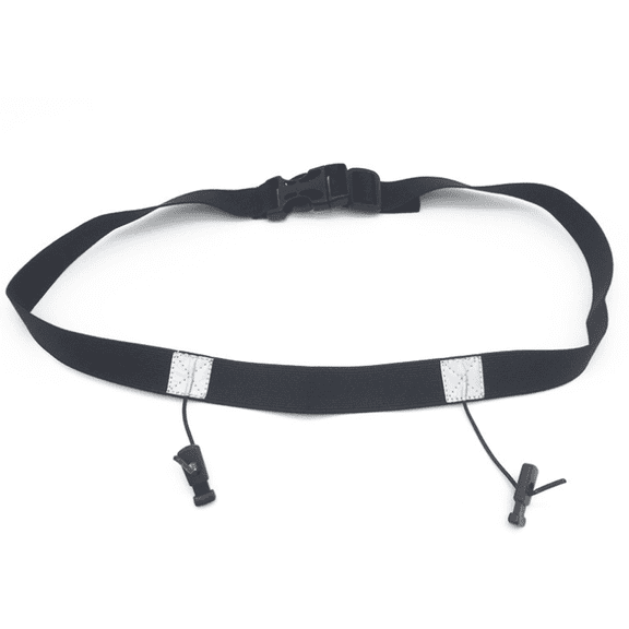 Yetbsal No-Pin Adjustable Running Belt for Marathon & Triathlon Black