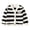Black, variant on Coerni Girls Button Up Sweaters Wide Striped V-Neck Knit Cardigan Cute Casual Kids Preppy Sweaters Outerwewar Spring Fall Clothes