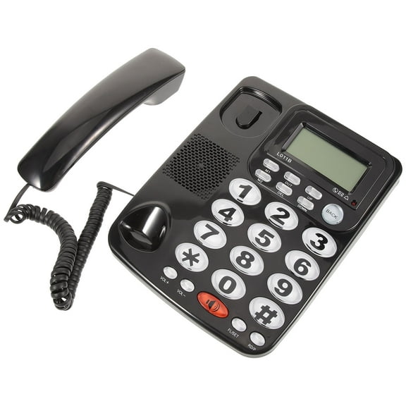 WRITWAA Home Phones Landline Cordless Telephone Black PVC 1Pcs Efficient Communication