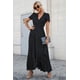 thumbnail image 5 of Vestido PRETTYGARDEN Cruzado Maxi de Lunares con Escote en V XXL, 5 of 7