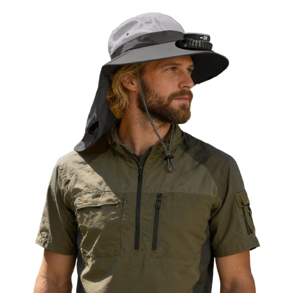 Womens Sun Hat Solar Fisherman Hat Men'S Full Protection Sun Hat Outdoor Fan Hat Sun Hat
