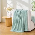 thumbnail image 2 of WWS-Throw Blankets for Bed Waffle Sage Green Blanket Cozy Soft Fluffy Fuzzy Fleece Throw Blanket for Couch Lightweight Breathable Bed for All Season 50x70, 2 of 4