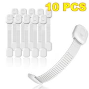Baby Child Safety Strap Locks for Fridge, Cabinets, Drawers, Dishwasher, Toilet, Adhesives No Drilling (8 Count)