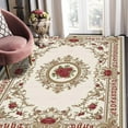 thumbnail image 4 of 1PC Floral Pattern Area Rug Local Carpet, Lightweight Washable Easy-to-Tidy Carpet Mat Festival Gift, Suitable for Living Room, Bedroom, Dining Room, Office, Balcony, Room Accessories, 4 of 8