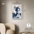 thumbnail image 5 of Windswept Blue II Framed High-Gloss Acrylic Glass Wall Art Blue Abstract Art by Art Remedy, Silver Frame, 20 x 30, 5 of 7