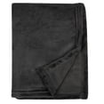 thumbnail image 2 of Soft Cozy Plush 60”L x 50”W Lightweight Reversible Microfiber Sherpa Throw Blanket for Adults, Kids, Pets, Beds, Couches and Loveseats in Midnight Black, 2 of 7