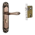 thumbnail image 3 of DimyFew European Style Door Handle Vintage Door Lock Easy Installation Sturdy for Home and Guard Retro for Interior Room for Kitchen Style C, 3 of 8