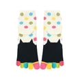 thumbnail image 2 of INSPIRE CHIC Calcetines de Tobillo de Puntos Coloridos de Gato Lindos para Mujeres Zapato Blanco 4-6 de Mujeres/Zapato de Jóvenes 3.5-5, 2 of 4