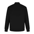 thumbnail image 5 of YLSDY Men's Bomber Jacket Lightweight Stand Collar Baseball Flight Zip Up Windbreaker Coats with Pockets Black XXL, 5 of 6