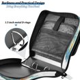 thumbnail image 5 of Water-Resistant 3-Ring Binder Organizer with Multiple Pockets Zipper Binder Bag for Office Intricately Butterfly, 5 of 8
