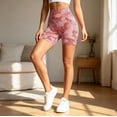 thumbnail image 4 of DHFJKG Womens Workout Yoga Shorts High Waist Buttery Soft Seamless Cycling Athletic Leggings Shorts, 4 of 5