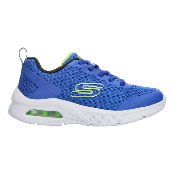 Tenis Niño Skechers Azul Con Verde Cintas Cómodo Ligero verde 17 MX