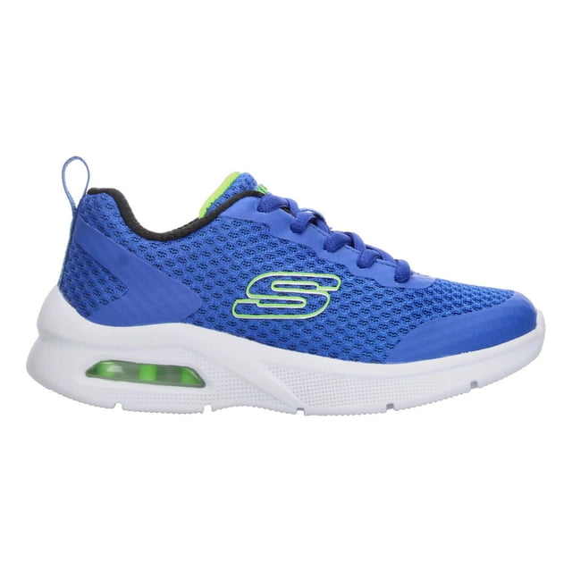 Tenis Niño Skechers Azul Con Verde Cintas Cómodo Ligero verde 20 MX