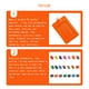 thumbnail image 4 of Inteprter 10 piezas de portatarjetas de identificación, suministros de oficina de negocios, funda protectora informal de colores, funda para tarjetas de Carpetas de archivos Vertical/Naranja, 4 of 6
