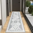 thumbnail image 4 of LOKHOM 2'x6' Gray Oriental Runner Rug Washable Non-Slip Runner Rug for Hallway,Entryway,Kitchen, 4 of 8
