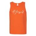 thumbnail image 2 of Wild Bobby, Blessed Inspirational Quote Heart Love, Inspirational/Christian, Men Graphic Tank Top, Orange, Small, 2 of 3
