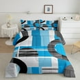 thumbnail image 1 of Erosebridal Circle Spiral Bedding Queen Comforter Set, Abstract Geometric Down Comforter, Modern Fashion Decor, Reversible, 1 of 8