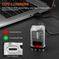 thumbnail image 5 of Mini Linterna LED, Linterna Llavero de 900 Lúmenes con Lámpara UV, 10 Modos, Base Magnética, IP65 a Prueba de Agua, para Acampar al Aire Libre [Clase de eficiencia energética G] Verde, 5 of 5