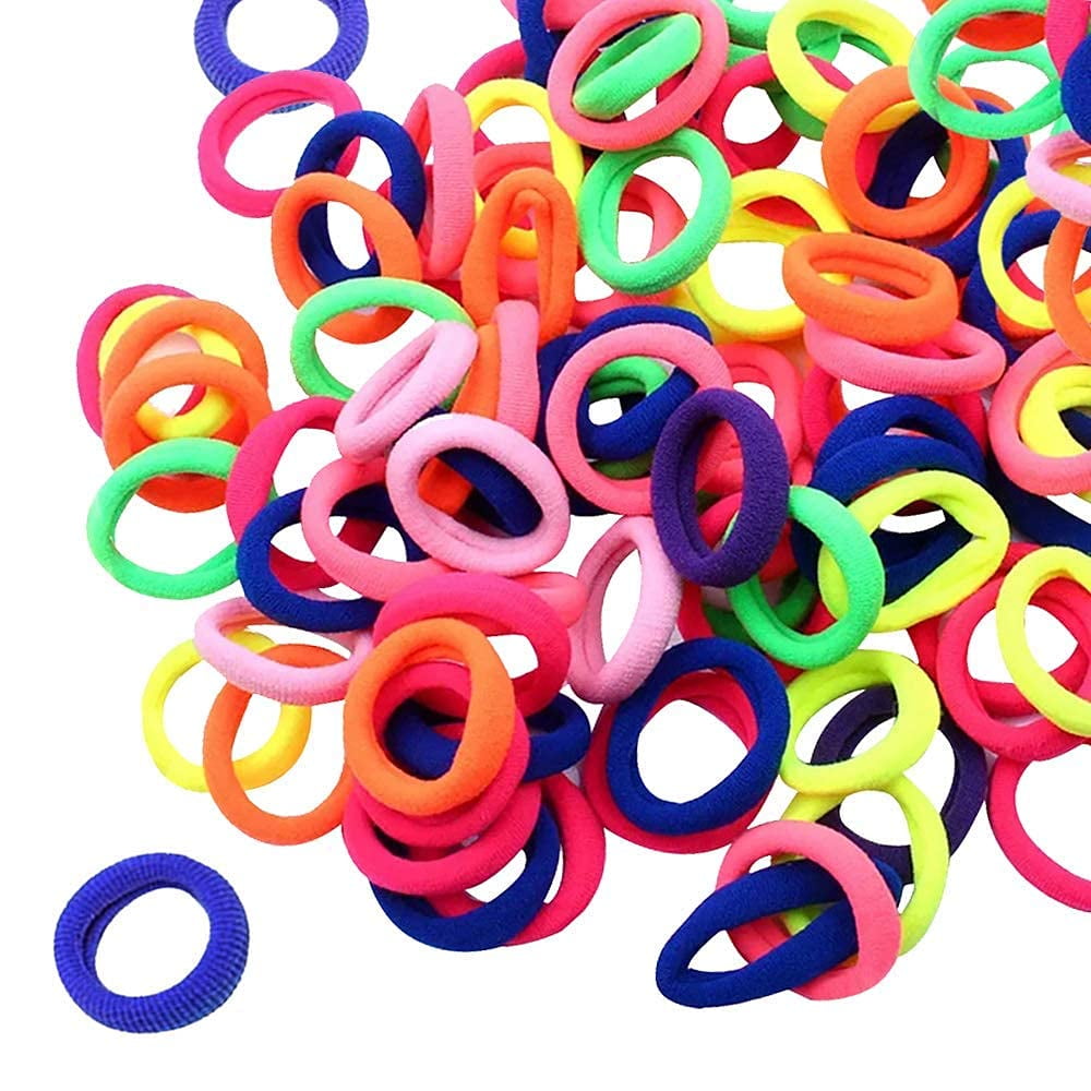 100 Pieces Hair Bands for Baby Girls - Elastic Mini Hair Ties Tiny